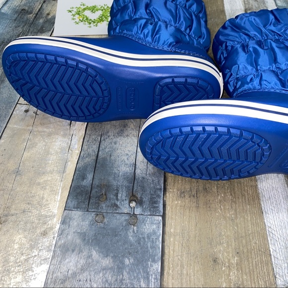 🌟☘️HP☘️🌟NWT CROCS Winter Puff Boots - Royal Blue - Women’s Sizes - Very Cute! - Picture 6 of 10